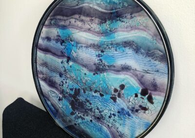 wavy coloured glass windows