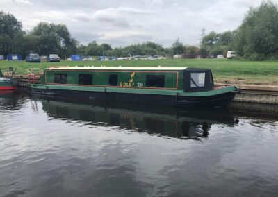goldfish narrowboat tinted windows