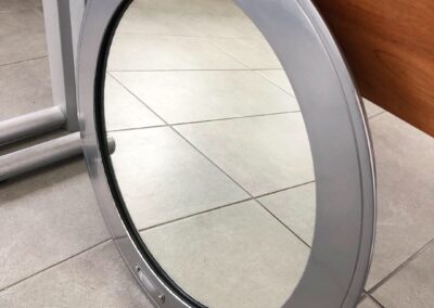 mirrored porthole windows